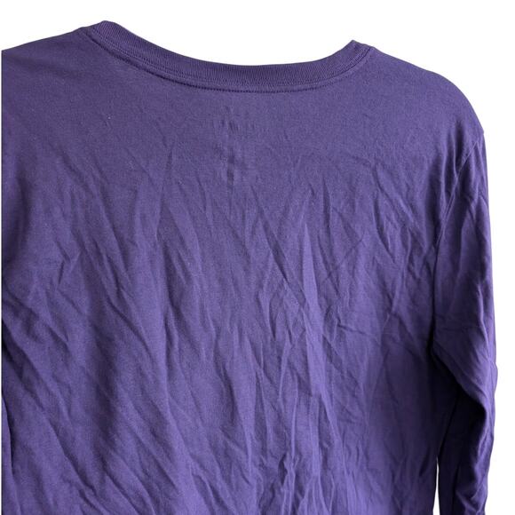 Nike Men's Team Legend Long Sleeve Tee Shirt Crew Neck Purple Size S - Picture 9 of 9